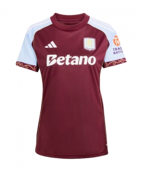Aston Villa Maglia Gara Casa Repliche 2025-26 Donna Maniche Corte